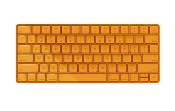 Apple Magic Keyboard Neon Orange Edition