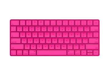 Apple Magic Keyboard Neon Pink Edition