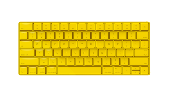 Apple Magic Keyboard Yellow Edition